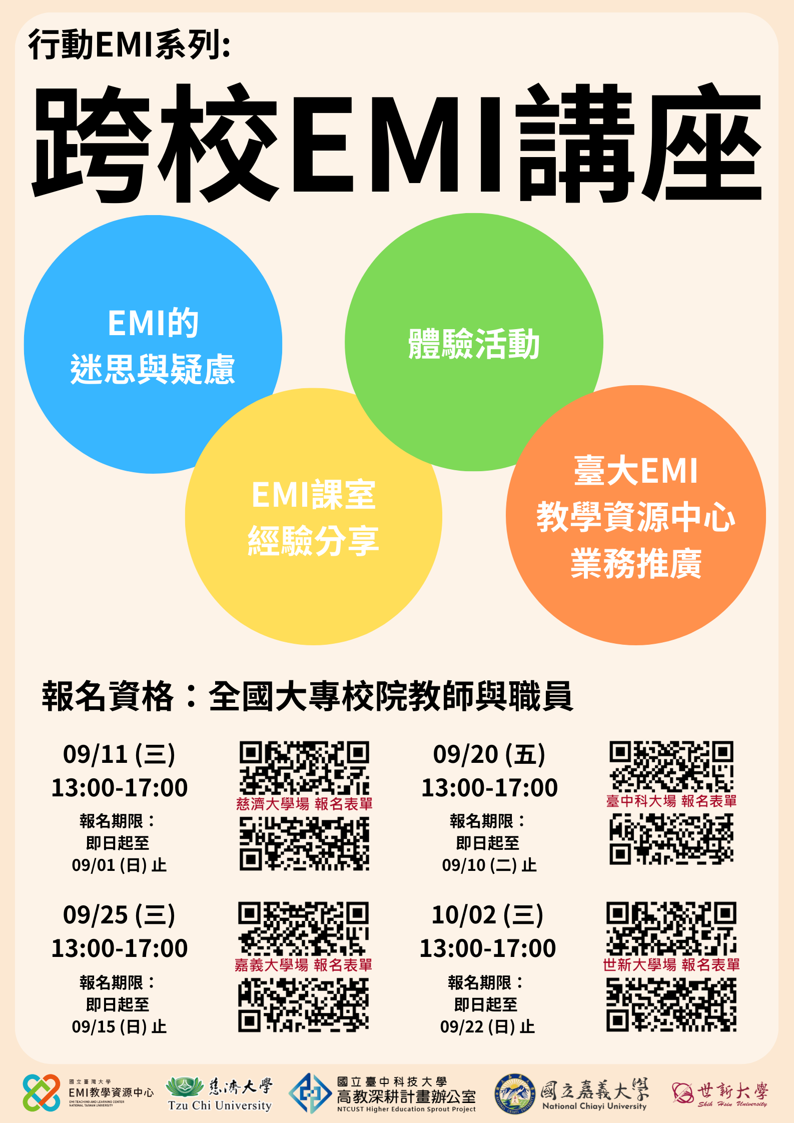 行動EMI系列：跨校EMI講座